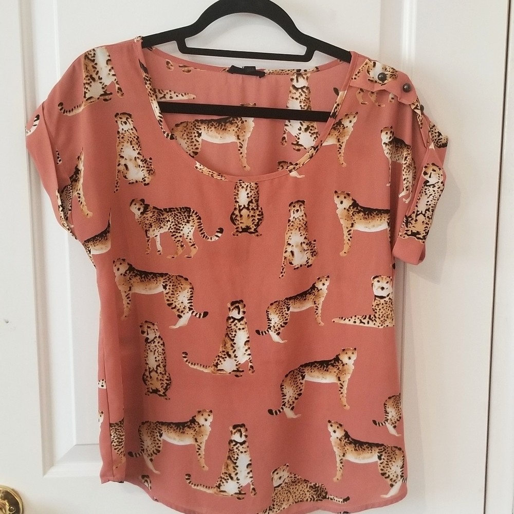 Mine Cheetah Blouse